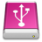 Drive Pink USB Icon 48x48 png